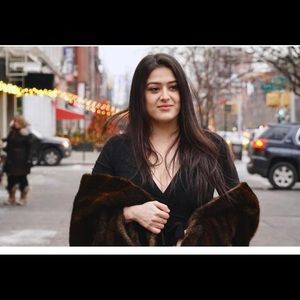 Faux Fur Vintage Cape